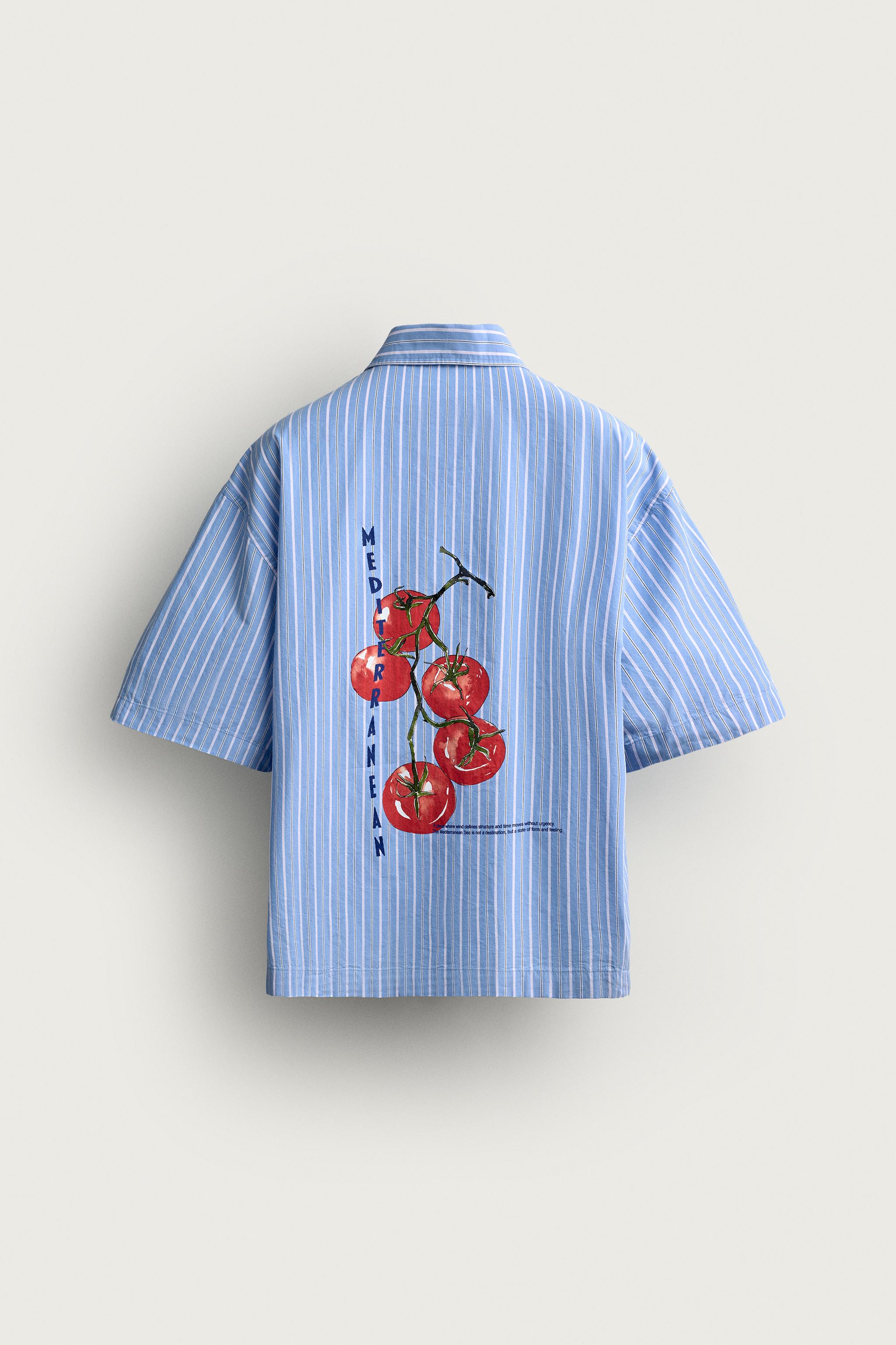 TOMATO PRINT POLO SHIRT